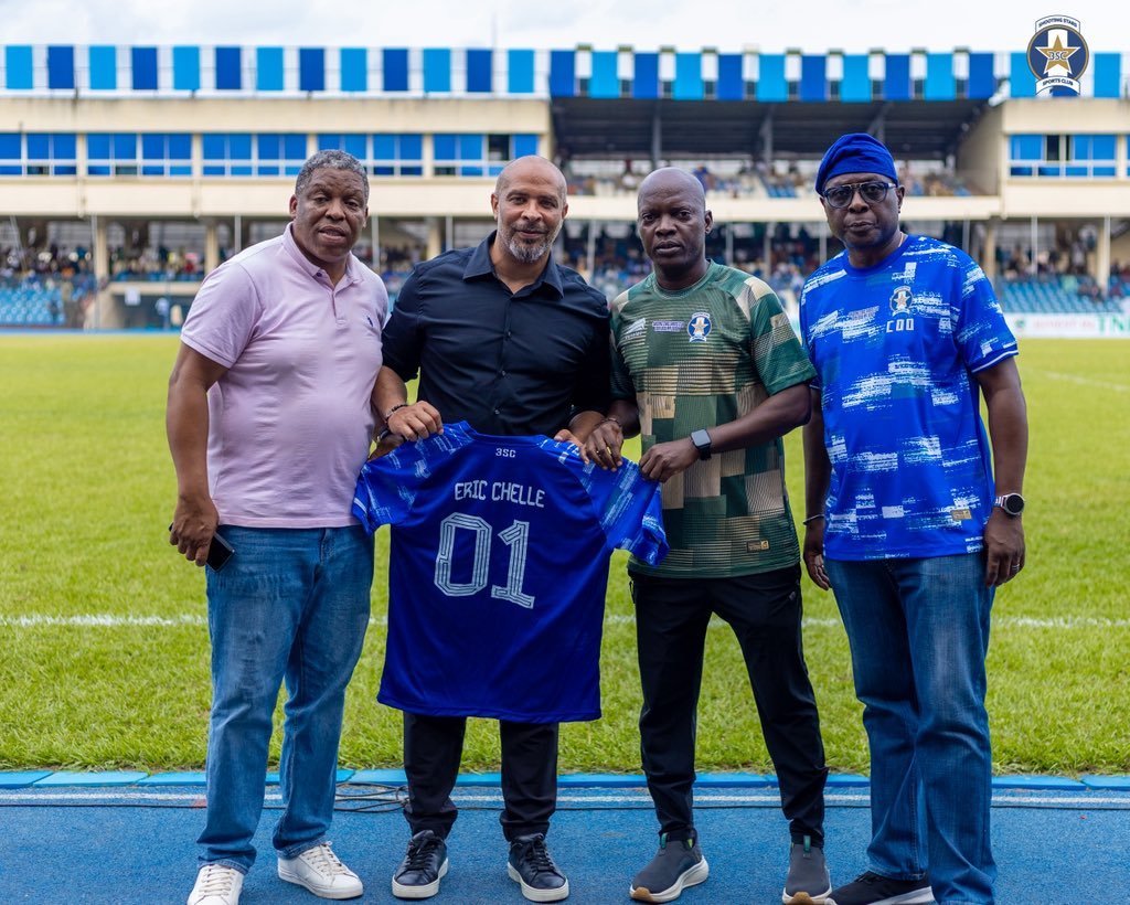 Super Eagles coach Eric Chelle began his NPFL scouting tour in Ibadan, watching Shooting Stars defeat Nasarawa United 3-2 as auditions begin for Unity Cup selections.