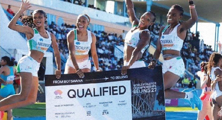 Team Nigeria secured four qualification tickets for the 2027 World Athletics Championships after strong performances at the 2026 World Relays in Gaborone, Botswana.