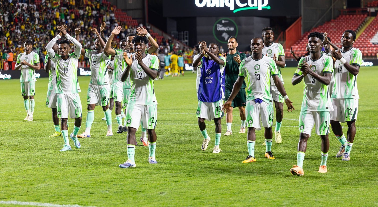 Super Eagles coach Eric Chelle shares his verdict on NPFL stars Oputa, Igboke, and other home-based players after Nigeria’s Unity Cup win over Zimbabwe.