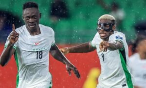 Victor Osimhen, Akor Adams, Umar Sadiq and David Okereke headlined a strong weekend for Nigerian footballers as African stars delivered goals and match-winning performances across Europe’s top leagues.