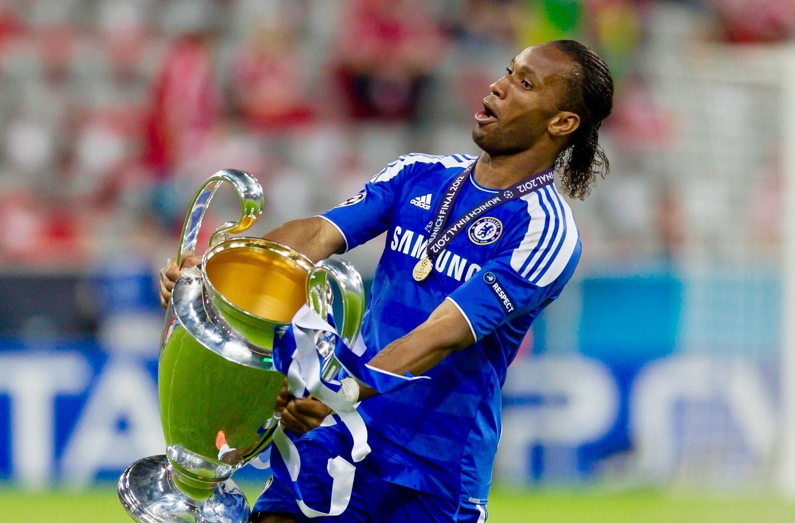 Didier Drogba responded with humility after being told he remains a "cult hero" in Nigeria, as Frank Edoho and Victor Osimhen paid tribute to the Chelsea legend during a surprise live phone call.