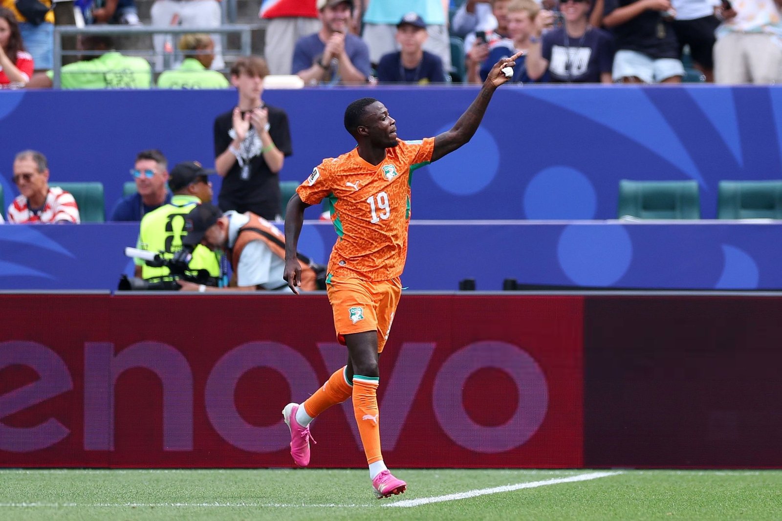 Nicolas Pepe scored twice as Ivory Coast defeated Curacao 2-0 in Philadelphia to reach the FIFA World Cup knockout stage for the first time in their history.