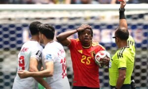 Belgium's difficult World Cup campaign continued with a frustrating 0-0 draw against Iran as the Red Devils played the final stages with 10 men. Iran earned a historic result to keep qualification hopes alive.