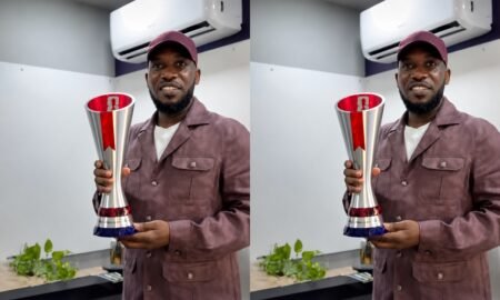 Super Eagles legend Austin Okocha has received a FIFA World Cup Man of the Match award for Nigeria's famous 1998 victory over Spain, days after FIFA recognised his historic dribbling record.