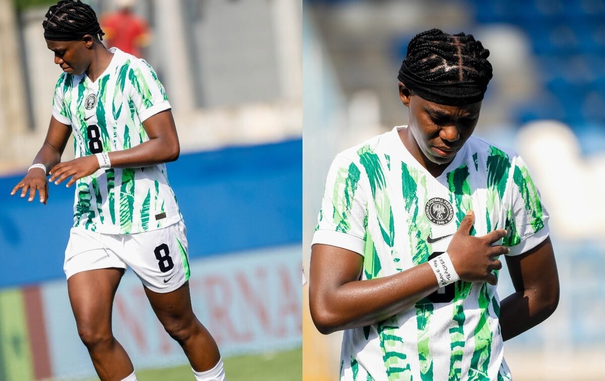 Asisat Oshoala has urged Nigerians to support the Super Falcons as they face South Africa in a crucial 2027 Women’s World Cup play-off.