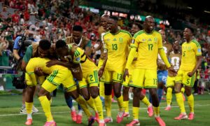 South Africa secured a historic place in the FIFA World Cup knockout rounds for the first time after Thapelo Maseko's second-half strike earned Bafana Bafana a 1-0 victory over South Korea.
