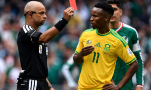 South Africa have suffered a major setback at the 2026 FIFA World Cup after FIFA upgraded Themba Zwane’s suspension from one match to three games following his red card against Mexico.