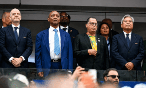 Patrice Motsepe's World Cup celebrations quickly turned into disappointment as he watched his native South Africa suffer a heartbreaking stoppage-time defeat to Canada in the Round of 32.
