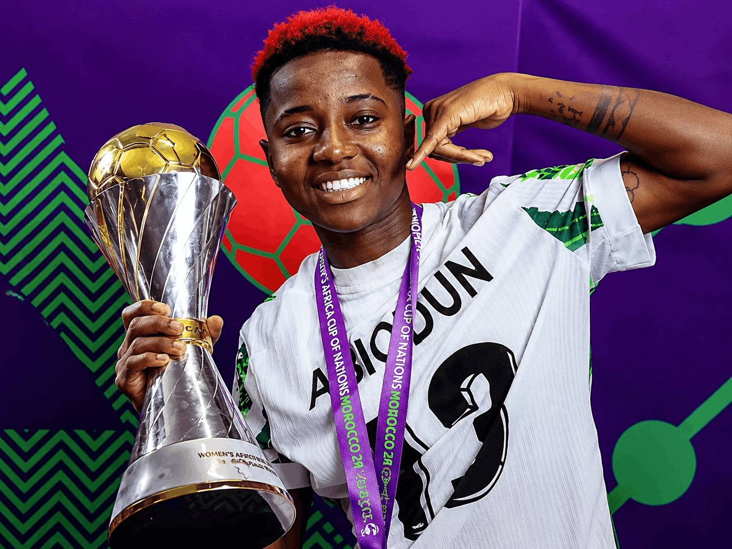 Super Falcons midfielder Deborah Abiodun says Nigeria remain hungry for success as they prepare to defend their Women's Africa Cup of Nations title and pursue a record-extending 11th continental crown in Morocco.
