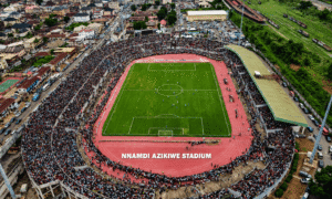 Rangers’ hopes of hosting their 2026/27 CAF Champions League matches in Enugu have received a boost after contractors assured that roofing work at the Nnamdi Azikiwe Stadium will be completed before the National Sports Festival.