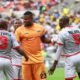 Super Eagles goalkeeper Stanley Nwabali has appeared to respond to criticism over his surprise return to Chippa United, sharing a viral Ghe Ghe meme carrying a defiant message on his Instagram story.