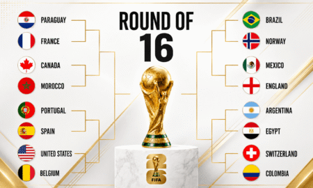 The 2026 FIFA World Cup Round of 16 begins with Canada vs Morocco and Paraguay vs France as hosts Mexico, USA and Canada continue historic campaigns alongside football's traditional powerhouses.