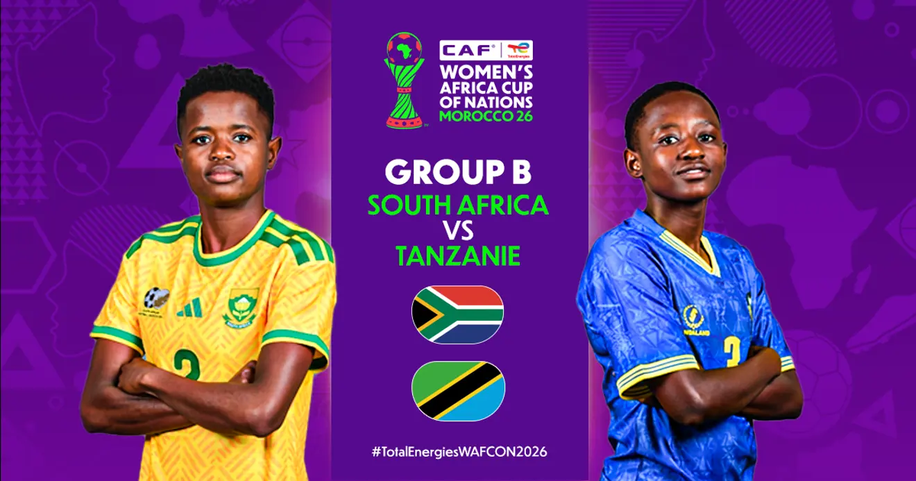 Defending champions South Africa begin their WAFCON 2026 title defence against Tanzania. Here are the key match facts, head-to-head record and notable statistics before the Group B clash.