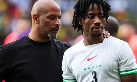 Super Eagles defender Benjamin Fredrick has returned to competitive action after nine months out with a meniscus injury, playing 45 minutes for Brentford Under-21.