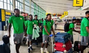 Nigeria's Flying Eagles have returned to Abuja after finishing runners-up at the WAFU B U-20 Championship and are awaiting CAF's decision on their qualification for the 2027 U-20 AFCON.