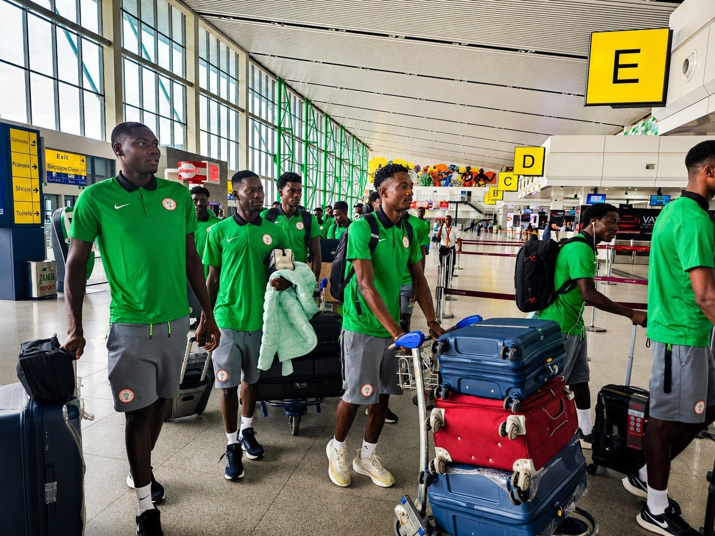 Nigeria's Flying Eagles have returned to Abuja after finishing runners-up at the WAFU B U-20 Championship and are awaiting CAF's decision on their qualification for the 2027 U-20 AFCON.