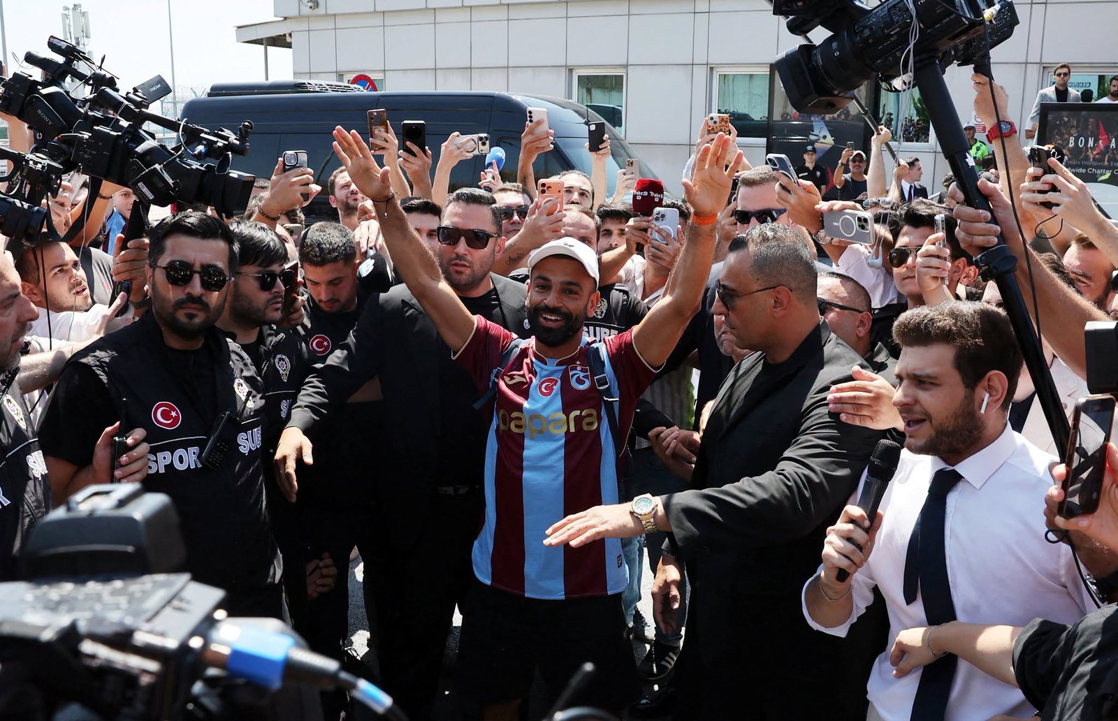 Mohamed Salah has completed a sensational free transfer to Trabzonspor, where ecstatic supporters welcomed the Liverpool legend with a banner reading "Mohammed Salah, a gift from Allah" as Turkish football celebrated one of its biggest-ever signings.