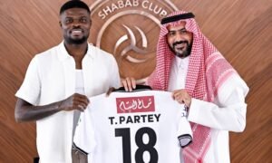Ghana midfielder Thomas Partey has joined Saudi Pro League club Al Shabab on a reported one-year deal, ending his 13-year career in European football.
