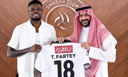 Ghana midfielder Thomas Partey has joined Saudi Pro League club Al Shabab on a reported one-year deal, ending his 13-year career in European football.