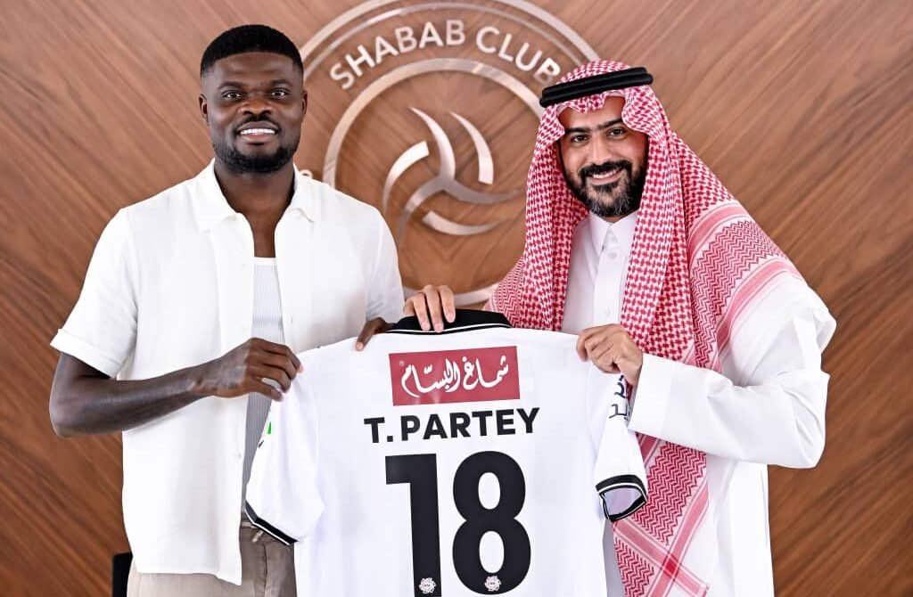 Ghana midfielder Thomas Partey has joined Saudi Pro League club Al Shabab on a reported one-year deal, ending his 13-year career in European football.