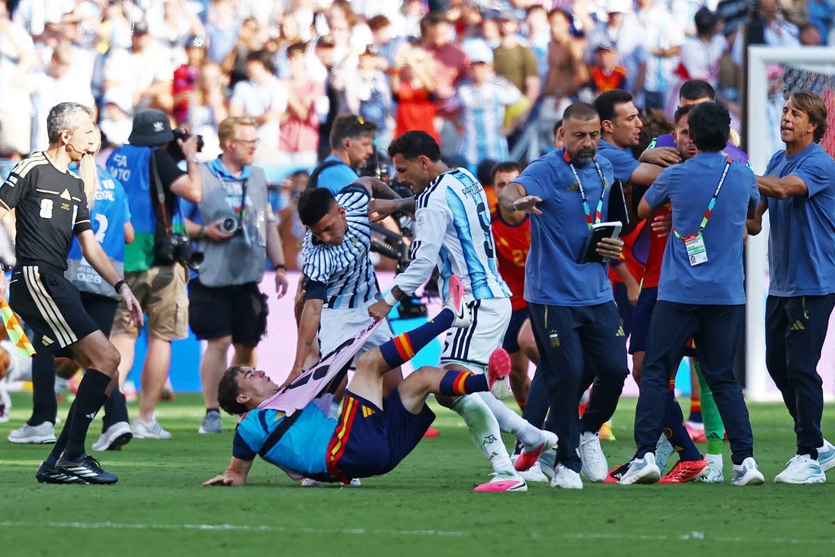 Paredes gets 10-match ban as FIFA punishes Argentina, Spain players after World Cup final brawl