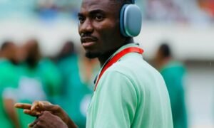 Moses Usor has revealed how Moses Simon’s advice encouraged him to take on defenders and score the spectacular winner against Madagascar.