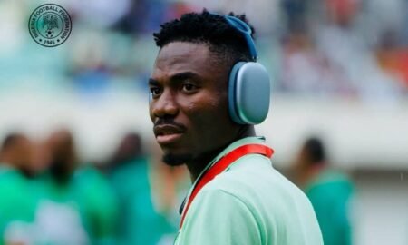 Moses Usor has revealed how Moses Simon’s advice encouraged him to take on defenders and score the spectacular winner against Madagascar.