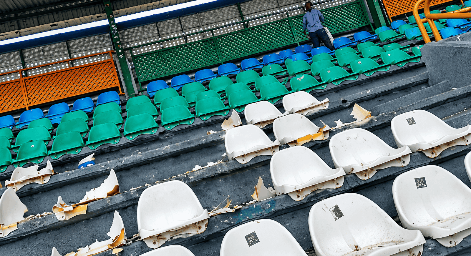 MC Alger fans turn on technical team, vandalise stadium seats after Rangers defeat