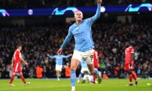 Erling Haaland urges Manchester City to stick together after beating Liverpool 3-0 at Anfield, with the club appealing an independent commission’s financial-rule verdict.