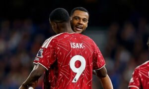 Liverpool forwards Isak and Gakpo