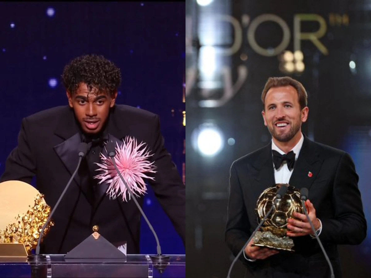 Harry Kane wins the 2026 Ballon d’Or, Lamine Yamal extends his Kopa Trophy reign and Spain dominates the awards on a historic night in London.