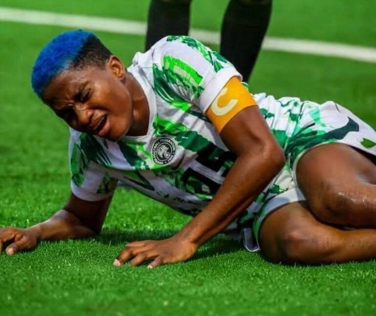 Rasheedat Ajibade faces surgery and a lengthy recovery after fracturing her ankle against Comoros, leaving PSG and Nigeria facing a major setback.