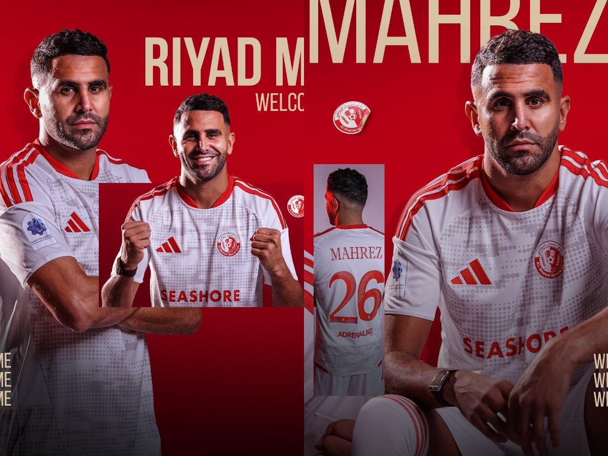 Former Algeria captain Riyad Mahrez has joined Qatari club Shamal as a free agent after leaving Al Ahli, following a trophy-laden spell in Saudi Arabia.