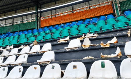 MC Alger’s travelling supporters brought colour and passion to Abeokuta, but their team’s 2–0 defeat to Rangers ended in ugly scenes as fans confronted the technical team and damaged stadium seats.